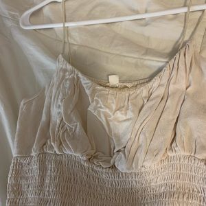 PACSUN LA HEARTS tan cropped tank top size small great condition